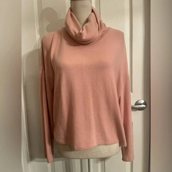 Z Supply The Soft Spun Skimmer Mock Pullover Light Pink Size XS - Picture 5 of 11
